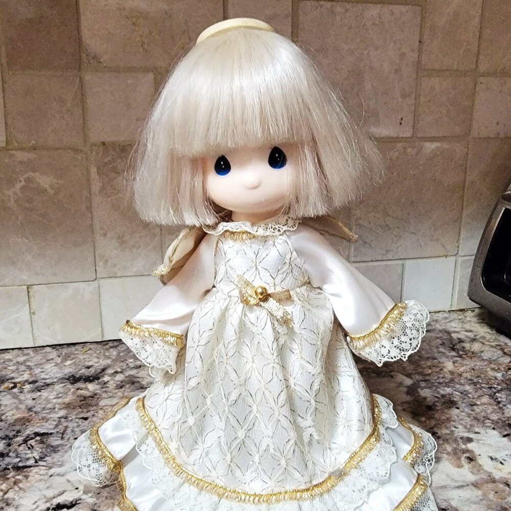 Vintage Precious Moments Angel Christmas Tree Topper 1990s